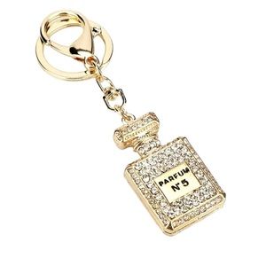 Luxury inspired bag charm/ keychain- clear